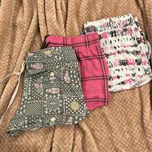 3 pairs pajama shorts